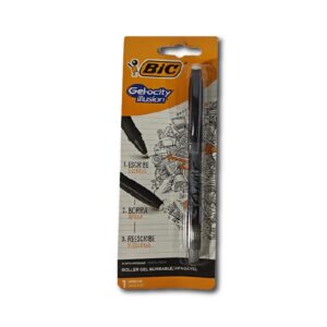 ROLLER GEL BIC GELOCITY BORRABLE NEGRO X 1