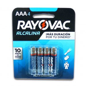 PILA RAYOVAC ALCALINA AAA 4u.