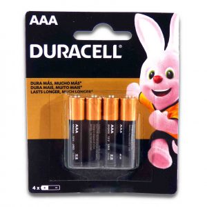PILA DURACELL AAA CHICA 4u.