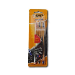 BOLIGRAFO BIC CRISTAL SURT.PTA.FINA X3