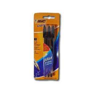 BOLIGRAFO BIC CRISTAL NEGRO 3un.