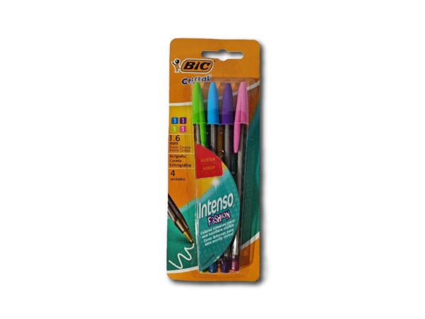 BOLIGRAFO BIC CRIST.FASHION 1.6 SURT.4un.