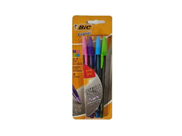 BOLIGRAFO BIC CRIST.FASHION 0.7 SURT.4u.