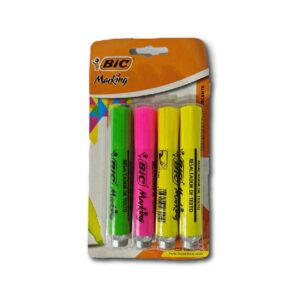 MARCADOR BIC MARKING FLUOR 4un