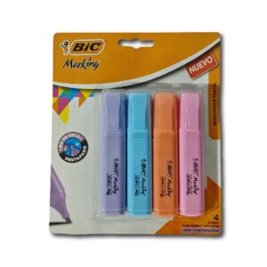 RESALTADOR BIC MARKING PASTELES x4