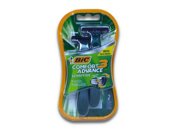 MAQUINA AFEITAR BIC COMF.3 SENS.x 2 u.