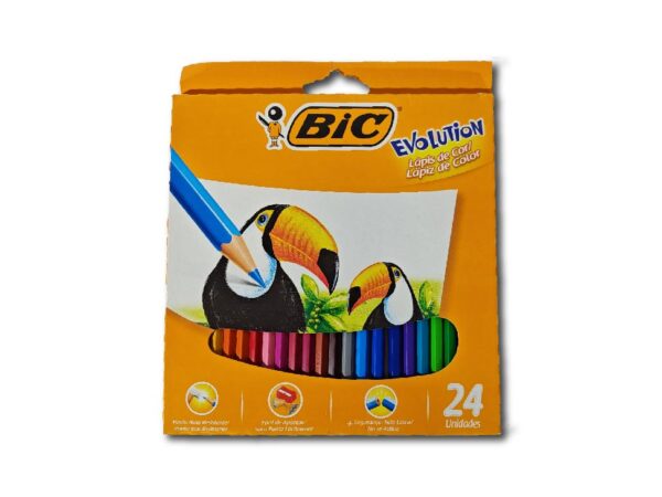 LAPIZ BIC EVOLUTION COLOR 12un