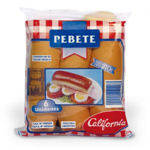 PAN PEBETE COMUN x 6 u.