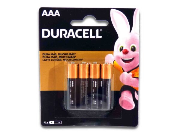 PILA DURACELL AAA CHICA 4u.