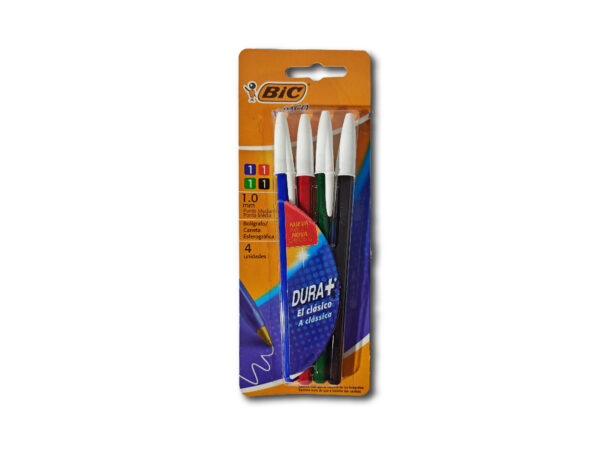 BOLIGRAFO BIC SURTIDO OPACO 4un