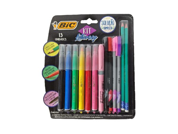 KIT BIC LETTERING 13 UNID.