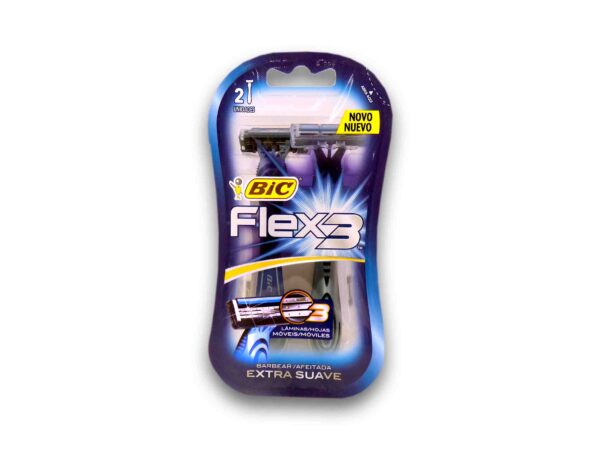 MAQUINA AFEITAR BIC FLEX3 x 2 u.