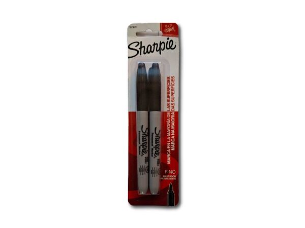 SHARPIE FINO NEGRO 2un.
