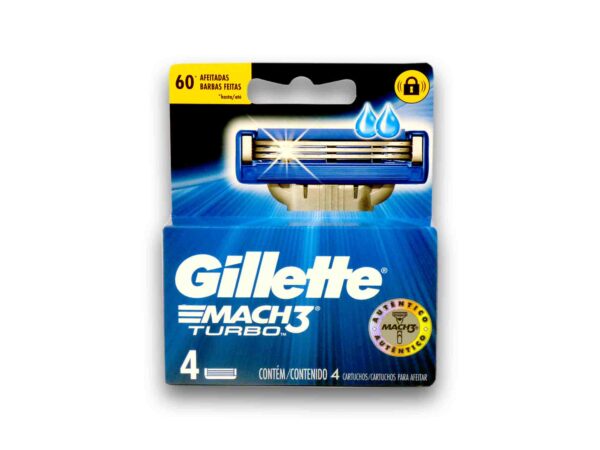 REPUESTO AFEITAR MACH3 TURBO x 4 u.