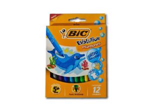 3086123465305 MARCADORES BIC EVOLUT.PLUMONES x12