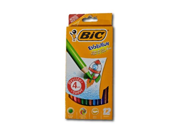 LAPICES COL.BIC EVOLUTION 4mm 12un.(566)