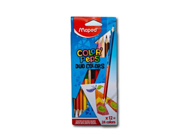 LAPIZ BICOLOR MAPED COLOR PEPS 12u.