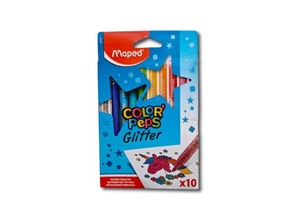 ROTULADORES MAPED GLITTER 10un.