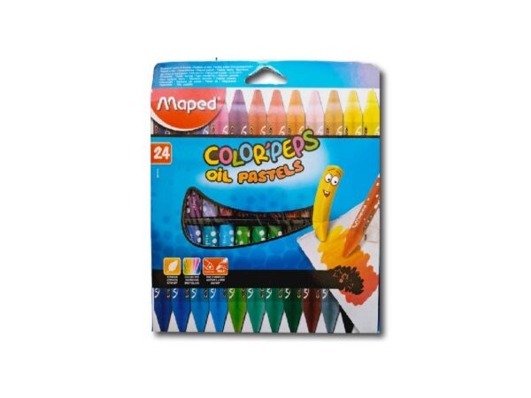 CERA PASTELES COLOR PEPS OLEO 24un