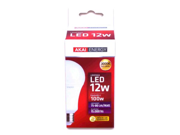 LAMPARA AKAI LED BULB 12 WATT CALIDA