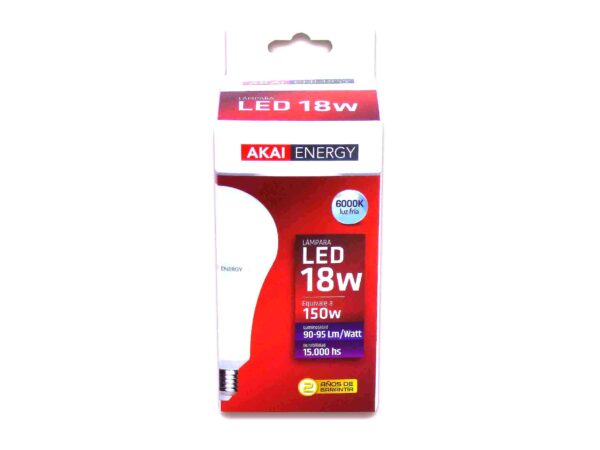 LAMPARA AKAI LED 18W FRIA