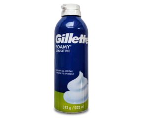 ESPUMA AFEITAR GILLETTE FOAMY SENSIT.N. 322ml.