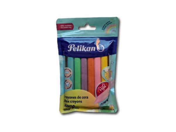 PELICRAYONES PELIKAN JUMBO PASTEL 6u.
