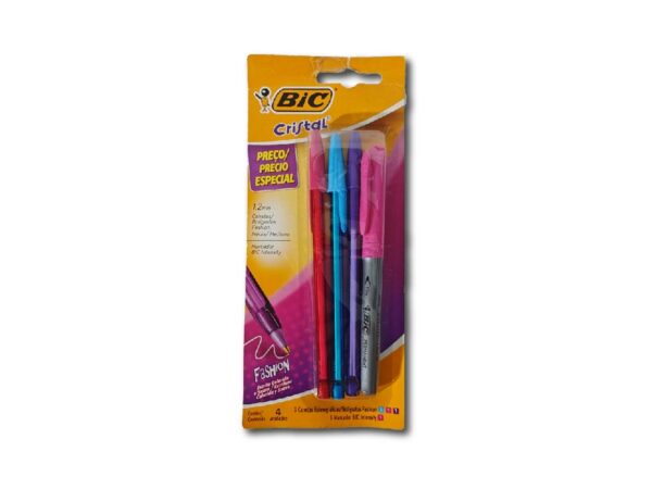 KIT BIC CRISTAL FASHION 4u.