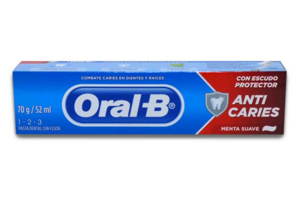 CREMA DENTAL ORAL-B ANTICARIES 1.2.3 70 gr.