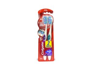 CEPILLO DENTAL COLGATE 360 WHITE MED 2 u.