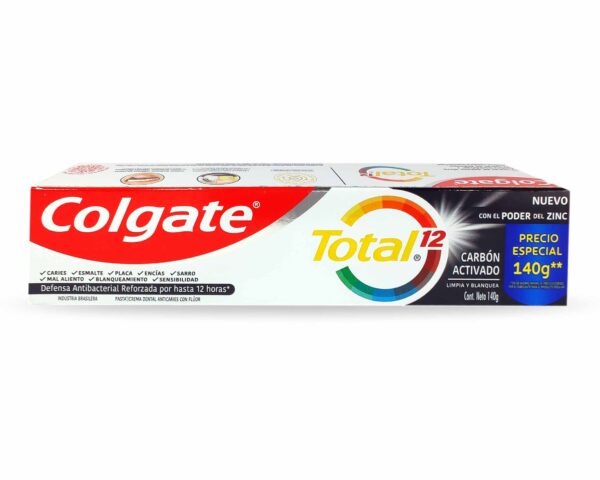 CREMA DENTAL COLGATE TOTAL P.ACT.CARBON 140 gr