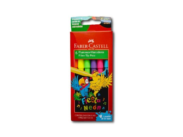 MARCADOR FABER C.FIESTA NEON 6un.