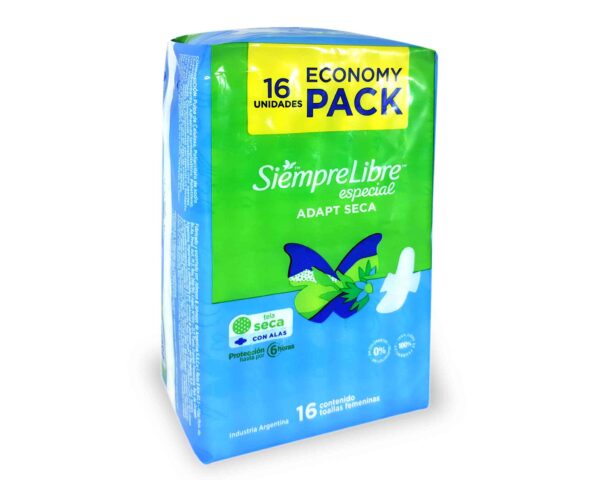 TOALLA S.LIBRE ESPECIAL T.SECA 16u.