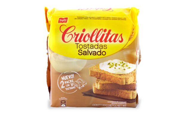 TOSTADAS CRIOLLITAS SALVADO 195gr.