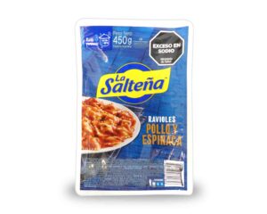 RAVIOLES LA SALTENA POLLO/ESPIN.450gr.