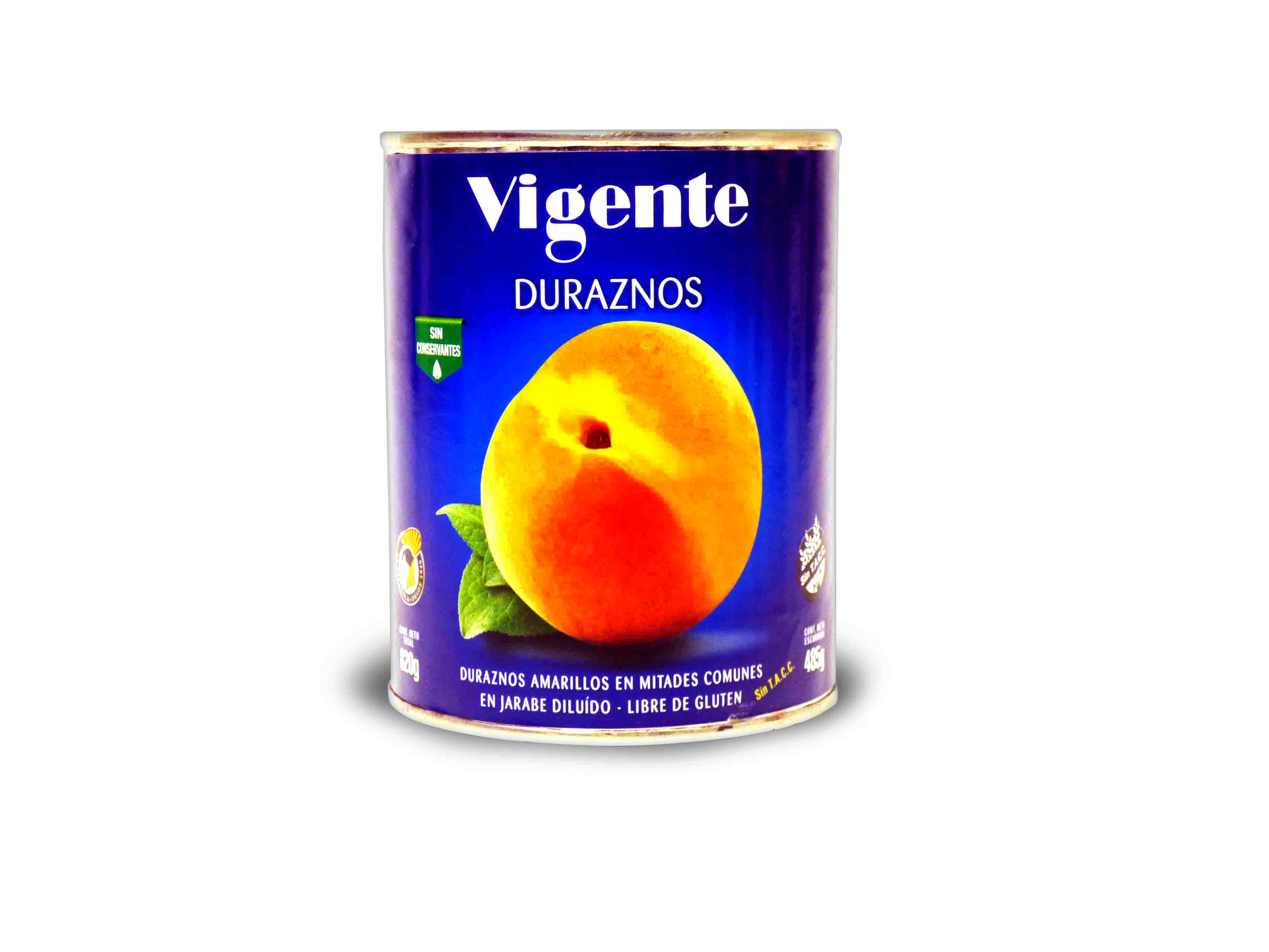 DURAZNOS VIGENTE EN MITADES 820gr