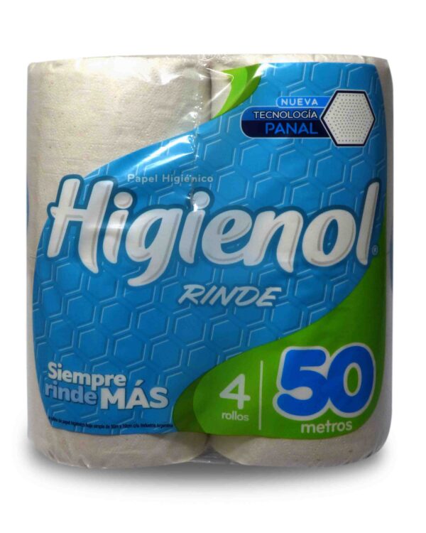 PAPEL HIG.HIGIENOL RINDE H/S 4x50mt.
