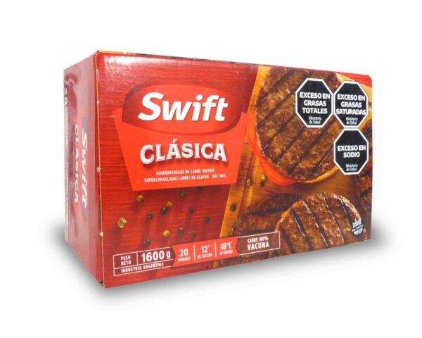 HAMBURGUESA SWIFT CLASICAS 1600gr.