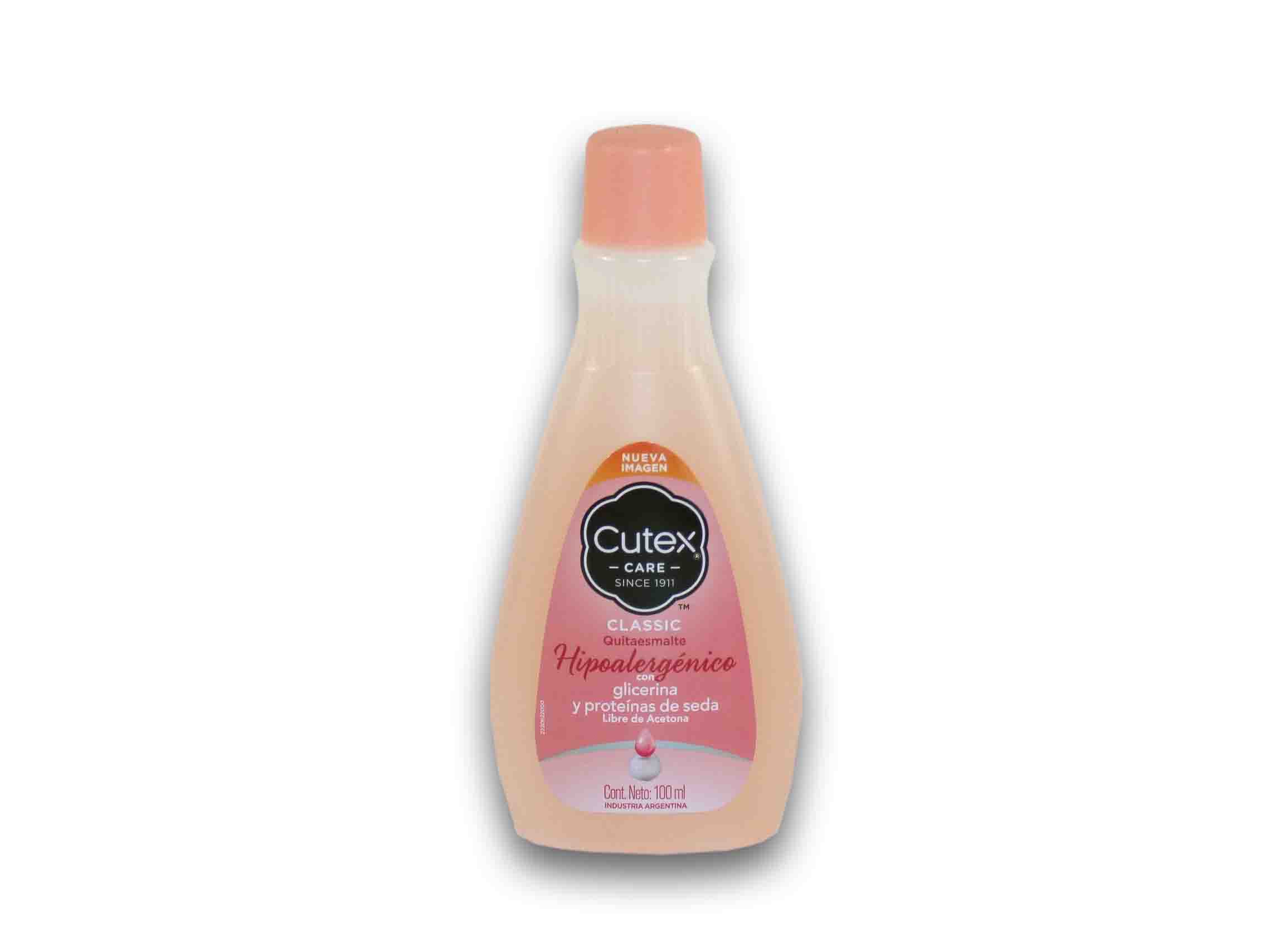 Cutex Rosa QUITAESMALTE CUTEX HIPOALERGENICO 100ml. - California S.A.
