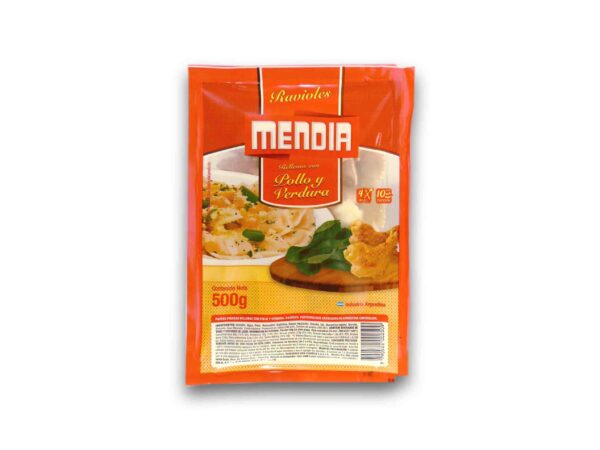 RAVIOLES MENDIA POLLO/ESPINACA 500gr.