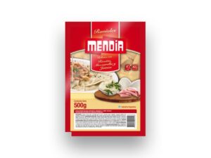RAVIOLES MENDIA RIC/MOZZAR/JAMON 500gr.