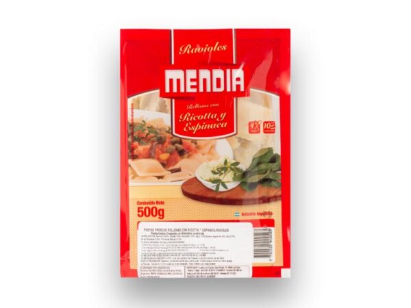 RAVIOLES MENDIA RICOTTA/ESPINACA  500gr.