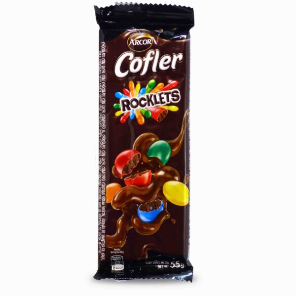 CHOCOLATE COFLER ROCKLETS 55gr.