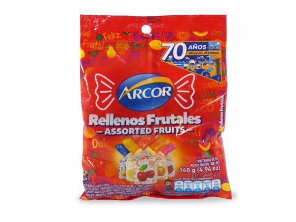 CARAMELO ARCOR RELL.FRUTAL.140gr.