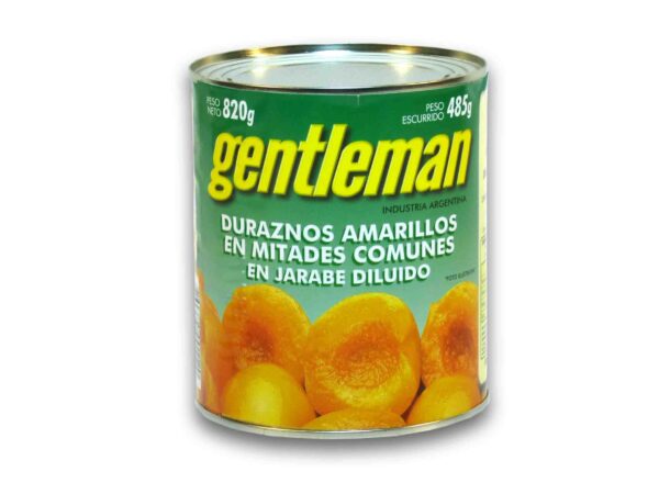 DURAZNOS NATURAL GENTLEMAN 820gr.