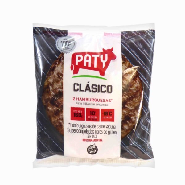 HAMBURGUESA PATY CLASICA 160gr.