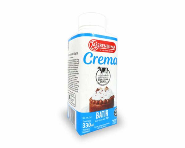 CREMA LECHE SERENISIMA P/BATIR T/T 330ml.