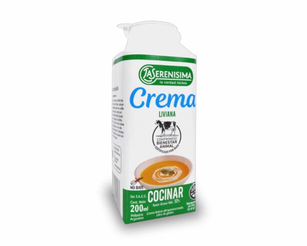 CREMA LECHE SERENISIMA P/COC.LIV. T/T 200ml