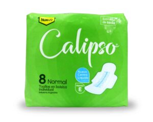 TOALLA FEM.CALIPSO NORMAL SEDA 8u.