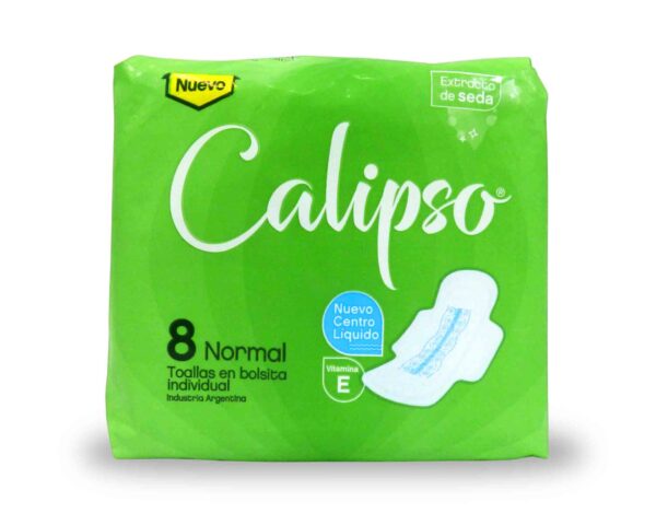 TOALLA FEM.CALIPSO NORMAL SEDA 8u.